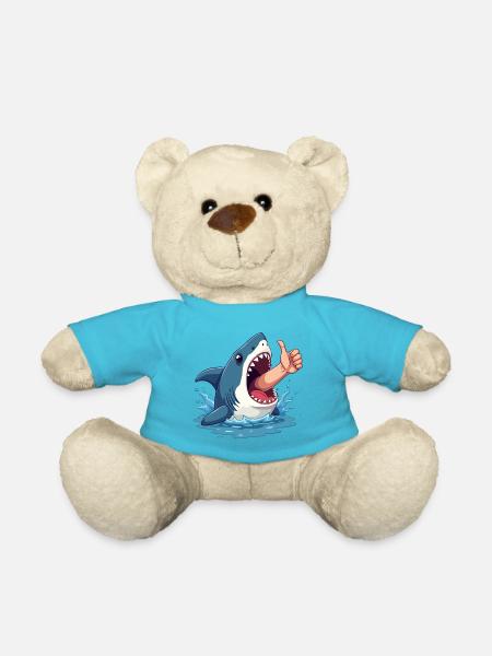 Bonne chance à l’humour de requin - Nounours - bleu outremer