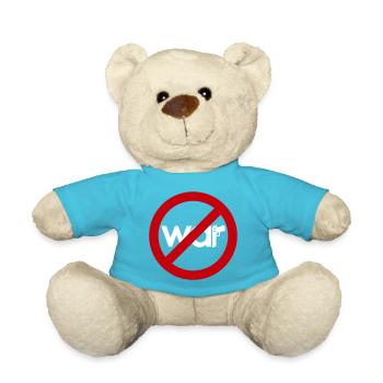 Stop War – Für Frieden & Freiheit - Teddy - Atollblau - Vorne