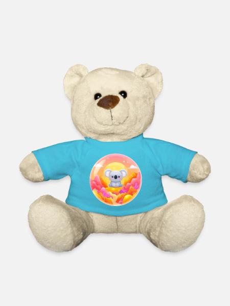 Koala im Neon-Wunderland - Teddy - Atollblau