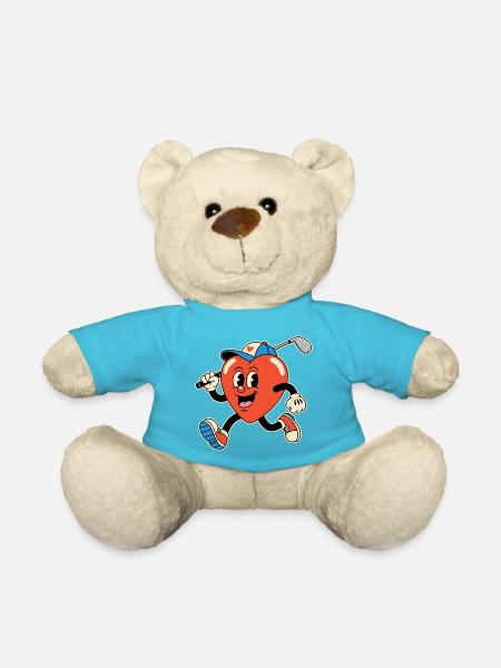 Herz Golf Cartoon - Teddy - Atollblau