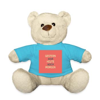 Gestern war heute noch morgen - Teddy - Atollblau - Vorne
