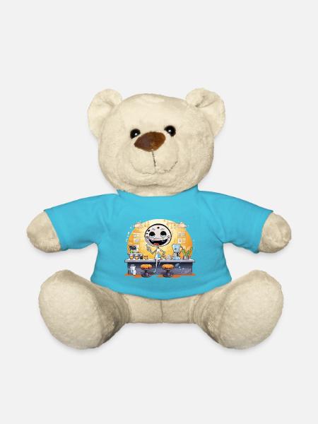 Kaffee Roboter Barista Cartoon - Teddy - Atollblau