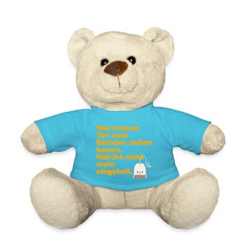 TEA TIME LOVER , FÜR ALLE FANS VON TEE MIT HUMOR - Teddy - Atollblau - Vorne
