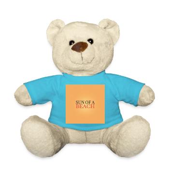 Sun of a Beach – Vintage Sunset Style - Teddy - Atollblau - Vorne