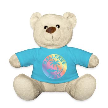 Mallorca 2026 Colorful - Teddy Bear - atoll blue - Front