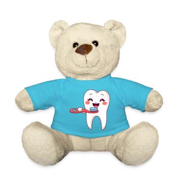 Tooth, Teeth, Dentist - Teddy Bear - atoll blue - Front