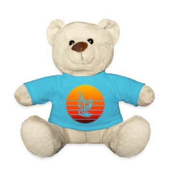 A motif just for windsurfing - Teddy Bear - atoll blue - Front