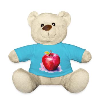 Apfel Aquarell Splash - Teddy - Atollblau - Vorne