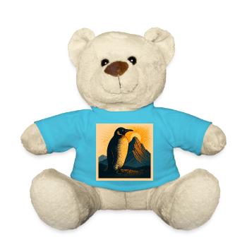 Sonnenpinguin am Bergpanorama - Teddy - Atollblau - Vorne