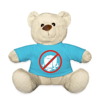 Kein Symbol Anti-Abschiebungs-Pro-Einwanderer-Marsch - Teddy - Atollblau - Vorne