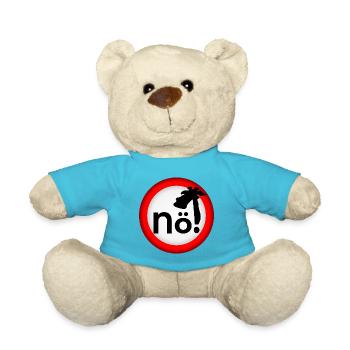 Verbot Nein Giraffe - Teddy - Atollblau - Vorne