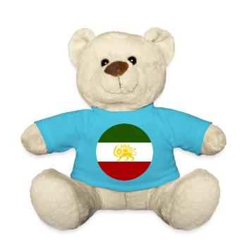 Free Iran - Teddy Bear - atoll blue - Front