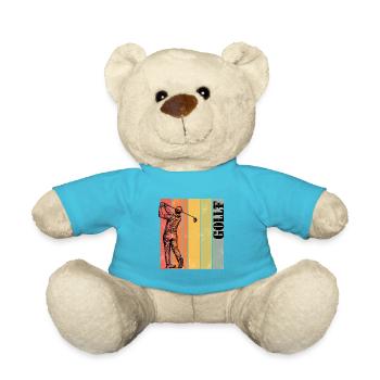 1Homme Humour Golf Idée Drole Golfeur Motif Golf - Nounours - bleu outremer - Devant