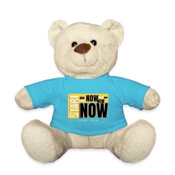 Jetzt beginnen Fette Typografie - Teddy - Atollblau - Vorne