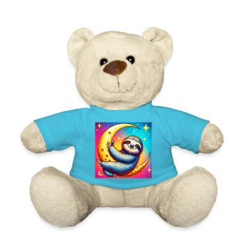 La paresse dort sur la Lune - Nounours - bleu outremer - Devant