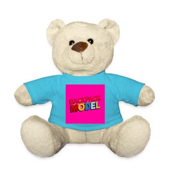 Rucksackmodell Neon-Text - Teddy - Atollblau - Vorne
