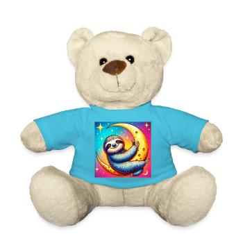 La paresse dort sur la Lune - Nounours - bleu outremer - Devant