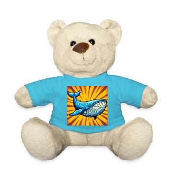 Wal - Teddy - Atollblau - Vorne