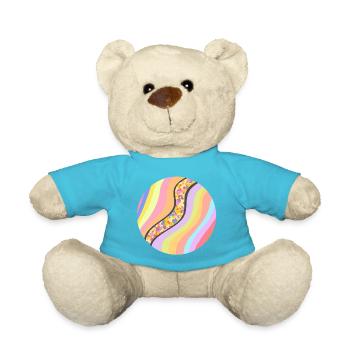 Joyful stream - Teddy Bear - atoll blue - Front