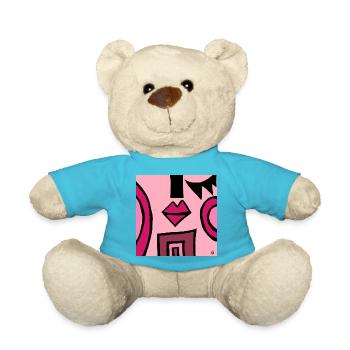 abstraction - Nounours - bleu outremer - Devant