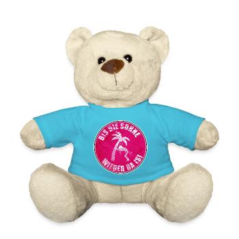 Bis die Sonne wieder da is! - Teddy - Atollblau - Vorne