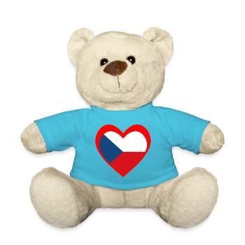 Červené Srdce Česko - Nounours - bleu outremer - Devant