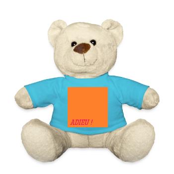 Mots d'adieu - Nounours - bleu outremer - Devant