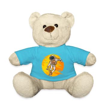 Saut en skateboard d’astronaute - Nounours - bleu outremer - Devant