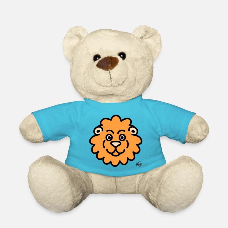 Lion Large - Teddy Bear - atoll blue