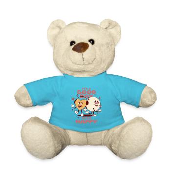 Good day to be happy - Teddy Bear - atoll blue - Front