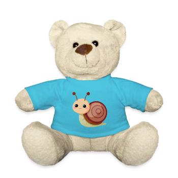Baby snail - Teddy Bear - atoll blue - Front