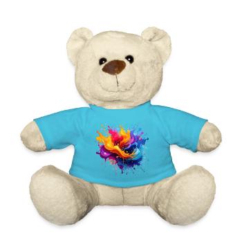 Colour explosion splashes - Teddy Bear - atoll blue - Front
