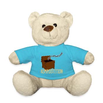 Kompost Musik Garten Humor - Teddy - Atollblau - Vorne