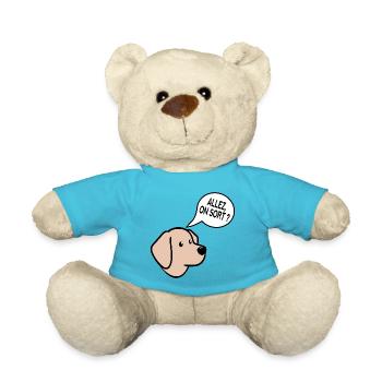 Chien Promenade - Nounours - bleu outremer - Devant