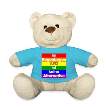 IM REGENBOGEN AFD IST KEINE ALTERNATIVE, NO NZS - Teddy - Atollblau - Vorne