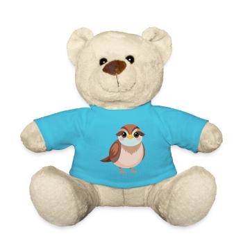 Baby sparrow - Teddy Bear - atoll blue - Front