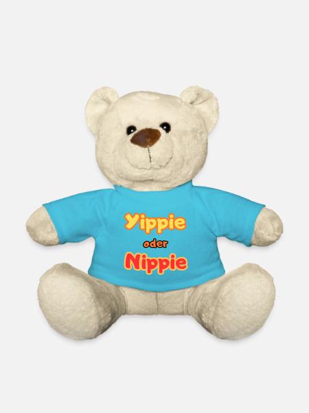 Yippie or Nippie - Teddy Bear - atoll blue