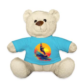 Oldschool Windsurfen - Teddy - Atollblau - Vorne