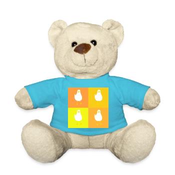 MineMineMineMine - yellow - Teddy Bear - atoll blue - Front