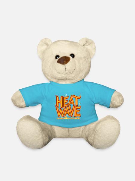 Flaming Heat Wave - Teddy Bear - atoll blue