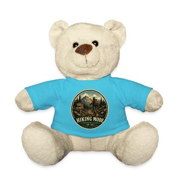 Wandermodus Vintage-Abenteuergrafik - Teddy - Atollblau - Vorne
