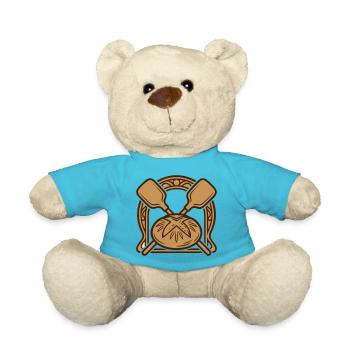 Blason Baecker du pousseur de pain - Nounours - bleu outremer - Devant