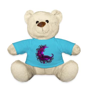 Mondrose Katze im violetten Mond - Teddy - Atollblau - Vorne