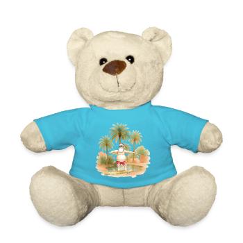 Weihnachten unter Palmen - Teddy - Atollblau - Vorne