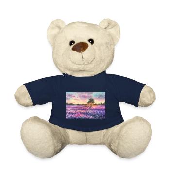 Champ de lavande. - Nounours - bleu marine - Devant