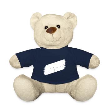 Blobs inclined with cracks | Marker (Vectorgraphic) - Teddy Bear - french navy - Front