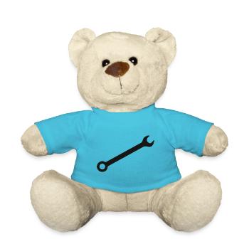 Outil artisanat clé artisanale - Nounours - bleu outremer - Devant