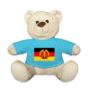 GDR flag (original) - Teddy Bear - atoll blue - Front