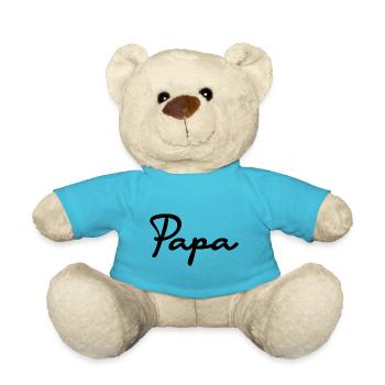 FATHER's DAY. HAPPY BIRTHDAY DAD. DAD. HAPPY BIRTHDAY - Teddy Bear - atoll blue - Front