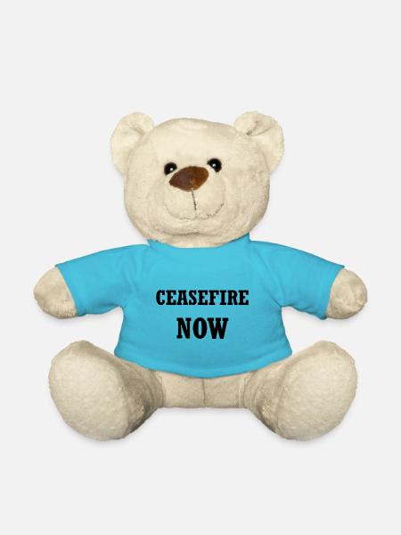 Cessez-le-feu maintenant - Nounours - bleu outremer